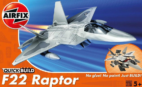 ARX-J6005  Quick Build F22 Raptor Fighter (Snap)