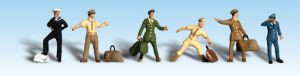 Scenic Accents HO UNIFORMED TRAVELERS