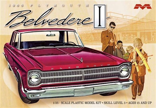 MOE-1218  1/25 1965 Plymouth Belvedere Car