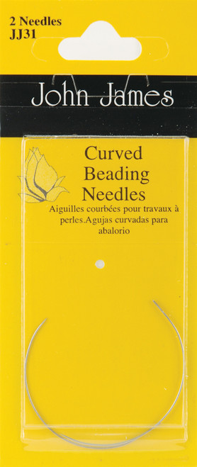 JJ31 Curved Beading Needles-2/Pkg