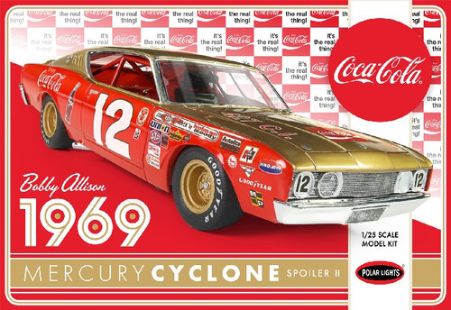 PLL-948  1/25 Bobby Allison's 1969 Coca Cola Mercury Cyclone Spoiler II Race Car