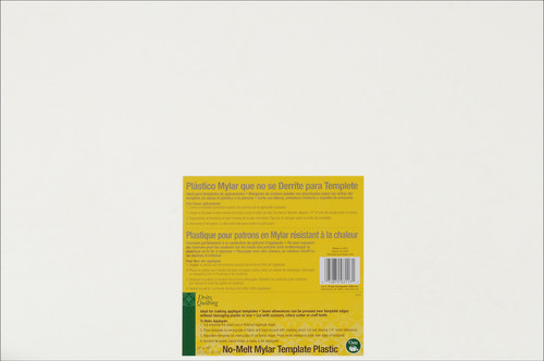 3117  Dritz Quilting No-Melt Mylar Plastic Template-12x18