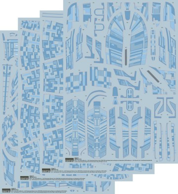 PLL-MKA19  1/1400 Star Trek USS Enterprise 1701D Aztec Decal Set for AMT