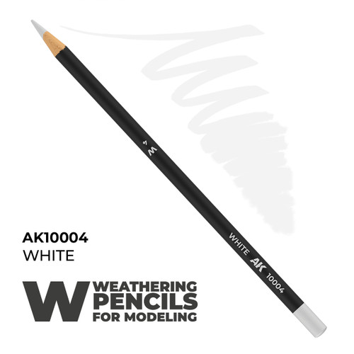 AK Interactive Weathering Pencil - White (Box - 5 Units)