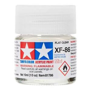 MINI! TAMR1786 Acrylic XF-86 Flat Clear 1/3 oz.