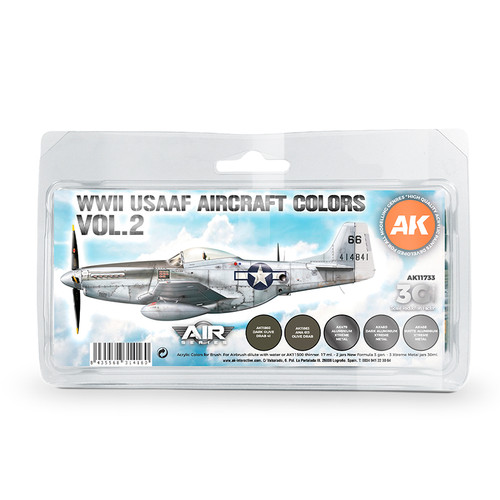 AK Interactive 3G Air - WWII USAAF Aircraft Colors Vol.2 SET