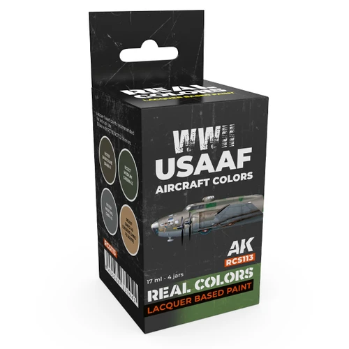 AK Interactive Real Colors WWII USAAF Aircraft Colors Set (Set of 4)