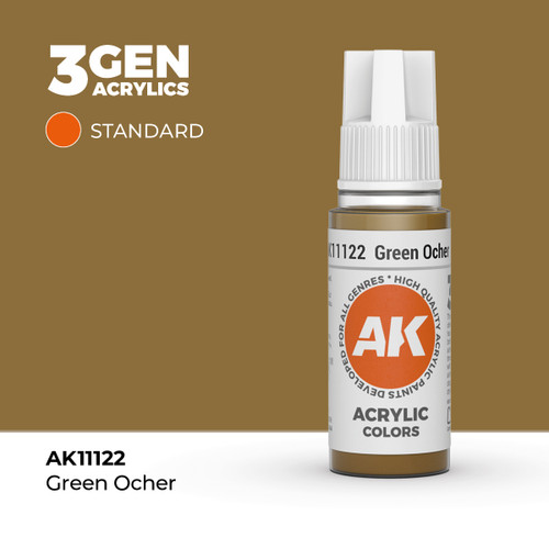 AK Interactive 3G Acrylic Green Ocher 17ml