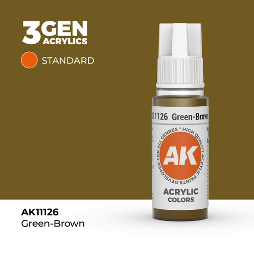AK Interactive 3G Acrylic Green-Brown 17ml