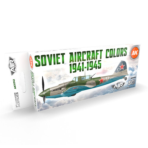 AK Interactive 3G Air - Soviet Aircraft Colors 1941-1945 SET