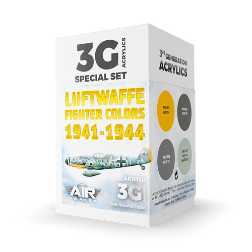 AK Interactive 3G Air - WWII Luftwaffe Fighter Colors 1941-1944 SET
