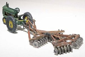 D207 Tractor & Disc Plow Metal Cast Kit HO