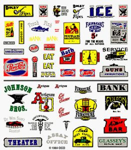 Dry Transfer, Product/Advertising Signs