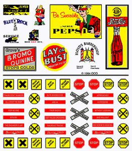Dry Transfer, Road Product/Burmashave Signs