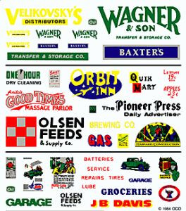 Dry Transfer, Business Signs