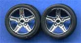PGH-1266  1/24-1/25 IROC Chrome Rims w/Tires (4)