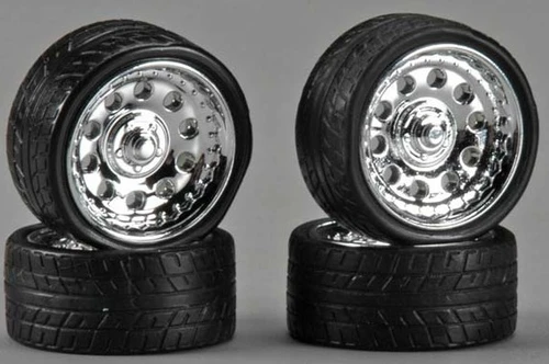 PGH-2312  1/24-1/25 Magnums 23" Chrome Rims w/Tires (4)