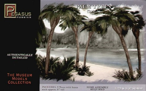 PGH-6503  1/72-1/87 Palm Trees 5" w/Fan Leaf (5)