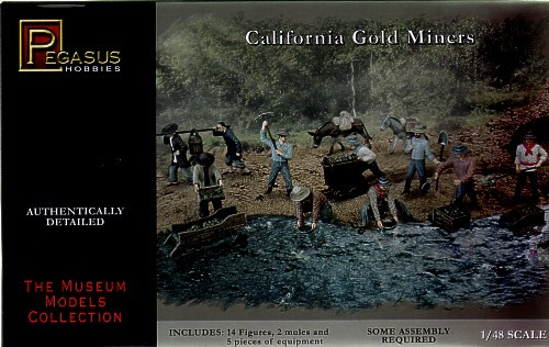 PGH-7007  1/48 California Gold Miners (14)