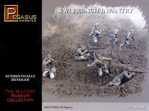 PGH-7199  1/72 WWI French Infantry 1917-18 (40)
