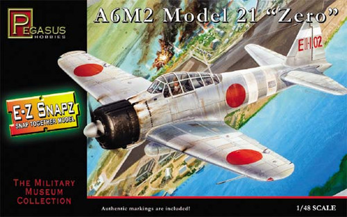 PGH-8409  1/48 A6M2 Mod 21 Zero Fighter (Snap)