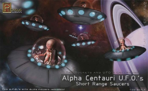 PGH-9102  1/32 Alpha Centauri UFO Short Range Saucers (2)