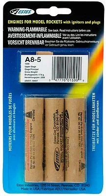 EST-1599  A8-5 Model Rocket Engines (3)