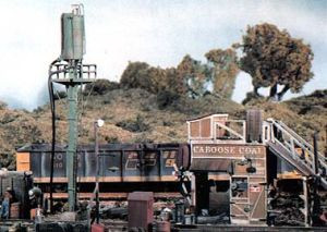 HO CABOOSE & SAND FACILITY