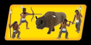 Scene-A-Rama Scene Setters Native American Hunters