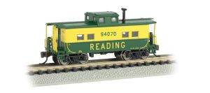 BAC16857  N Northeast Steel Caboose, RDG/Green/Yellow #94070