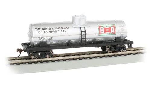 BAC17812  HO 40' 1-Dome Tank, British American Oil/Silver