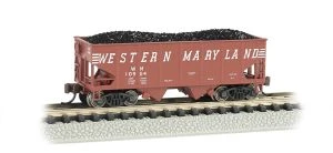 BAC19552  N 55-Ton 2-Bay Hopper, WM/Speed