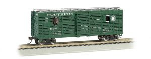 BAC19702  HO 40' Animated Stock Car, SOU/Horses