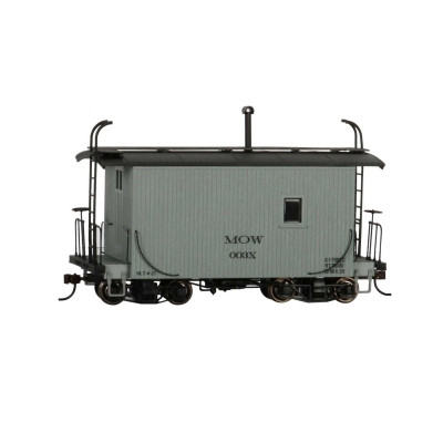 BAC26561  On30 18' Logging Caboose, MOW/Gray/Data Only
