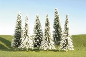 BAC32154  Scenescapes Pine Trees w/Snow, 5-6"" (24)