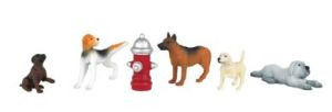 BAC33158  O Dogs w/Fire Hydrant (6)