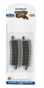 BAC44531  HO NS EZ 18"" Radius 1/2 Curve (4)