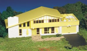 BAC45432  HO Snap KIT Contemporary House