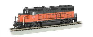 BAC60308  HO GP40 w/DCC, MILW #2001