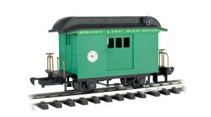 BAC97092  G Li'l Big Haulers Baggage Car, Short Line/Green