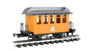 BAC97097  G Li'l Big Haulers Coach Car, Short Line/Yellow