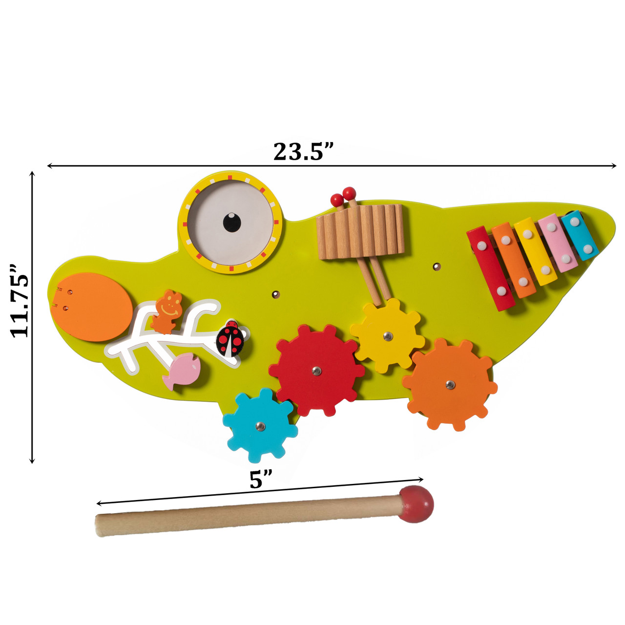Wooden Giraffe Sensory Wall Game, Activity Toy Growth Chart for Playroom,  Nursery, Preschool, and Doctors' Office 