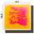 Sensory Liquid Gel Floor Square Tiles, 19.5 x 19.5 Inch Red Orange White Green Pink Purple Yellow Blue Kids Floor Mat, 4 Pack
