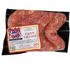 Poche's Poches Cajun Style Sausage 1lb, packaged raw sausages in a black plastic bag with a colorful label.