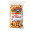 Manda Fine Meats Manda Cracklins Red Pepper 6oz, crunchy pork cracklings seasoned with red pepper.