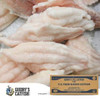Guidrys Catfish Fillets 3-5oz 15lb, raw farm-raised catfish fillets ready for cooking and meal preparation.