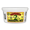 Savoies Dressing Mix 32oz, image of a white plastic cup with Savoies branding and flavor description on the label.