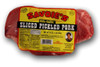 Savoie's Savoies Pickled Pork 16oz, packaged sliced pork cured with a solution of water, salt, and sodium phosphates for flavor.