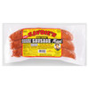 Savoies Smoked Hot Beef & Pork Sausage 16oz, packaged smoked sausage links with yellow and red label.