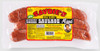 Savoie's Smoked Mixed Green Onion Sausage 16oz, packaged smoked sausage with green onion flavor in a clear plastic wrap.